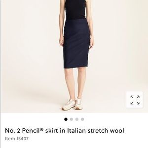 Jcrew No.2 pencil wool skirt